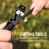 TISUR Titanium EDC Pry Bar, Keychain Pry Bar Multitool With