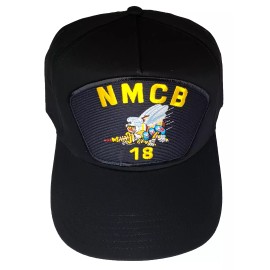 NA NMCB-18 Seabees Hat - Black Golf - Veteran Owned Business