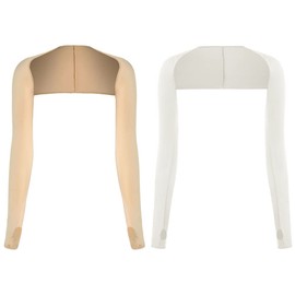 Foravana Women's Arm Cover, Bolero Style, Set of 2 Arms, Cool to Touch, UV Protection, UPF 50+, Sun Protection, UV Protection, UV Protection, Spring and Summer, Breathable, Sweat Absorbent, Quick