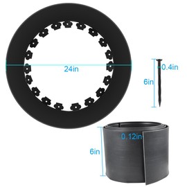 Kalekey Chicken Dust Bath Tub, Adjustable 25'' Chicken Dust Bath Contain Bottomless Design, Dust Bath for Chickens, Ducks, Turkeys, Quails for Farms, Chicken Coops (Black)