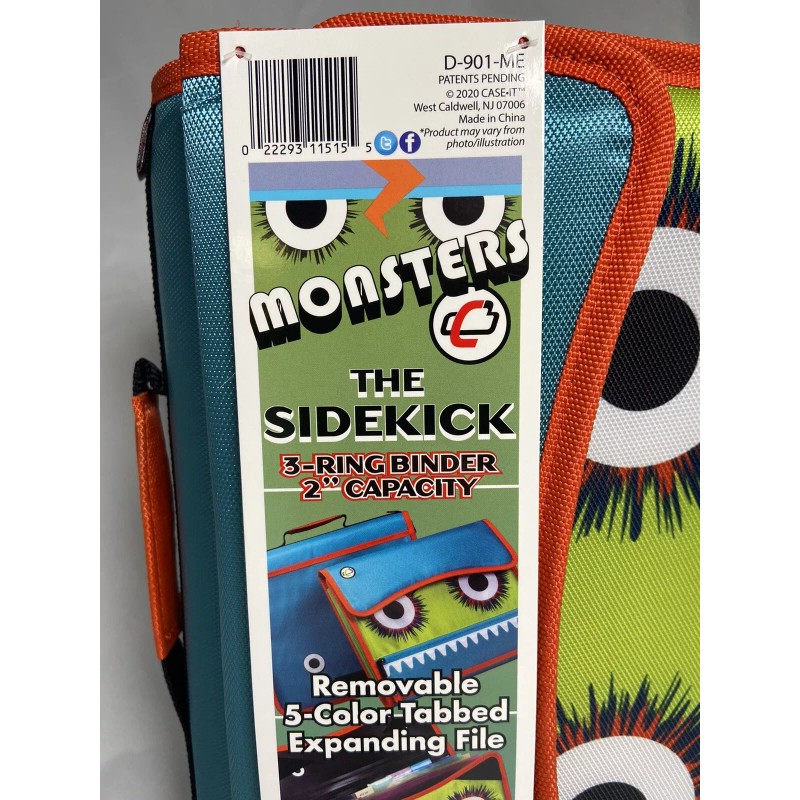 Case•it Case It 2" Binder 3 Ring Sidekick 5 Tabs