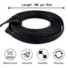 4roll 5m/roll Black PET Expandable Braided Cable Wire Sleeving Cable