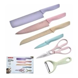 DAS Cuchillos De Cocina Chef Acero Inoxidable 6 Colores Pastel