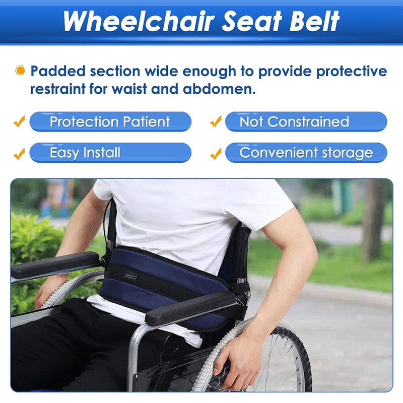 NEPPT Wheelchair Seatbelt Restraints for Dementia Patients Fall Prevention for