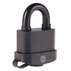 YALE Y221B/52/125/1 - Brass Closed Shackle Padlock (51mm) - Black