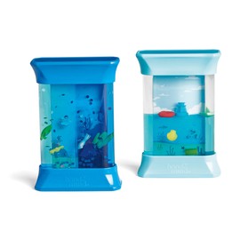 hand2mind Exploring Ocean Forces Sensory Bottles, Quiet Fidget Toys for Kids 3-5, Toddler Learning Toys, Calming Corner Classroom, Calm Down Corner Supplies, Preschool Science Center Materials