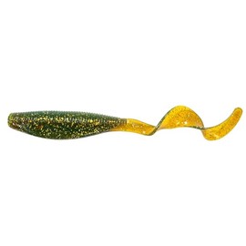 Z Man StreakZ Curly TailZ 4 inch Soft Plastic Grub 5 Pack - Midnight Oil