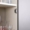 Mousike Cabinet Magnets 30lb Black Door Magnets with Strong Magnetic
