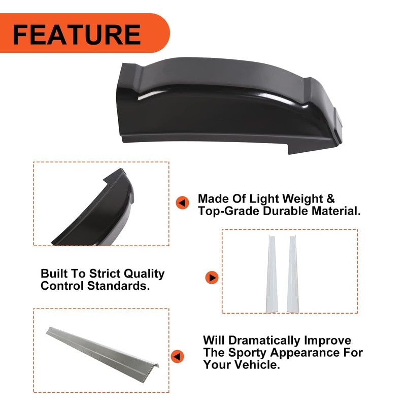 ECOTRIC Outer Rocker Panels & Cab Corners Compatible with 1999-2007