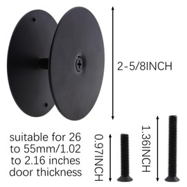 CChiai 66mm Door Handle Cover Door Hole Cover Solid Steel Cam Cover Door Handle Hole Filler Plate Reinforcing Lock and Door for Home Security