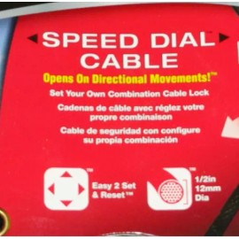 Master Lock (1) Master Lock 8300D Cable Bike Lock 6 FT. Set Your Own Combination Speed Dial