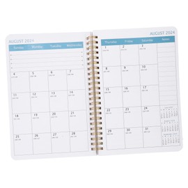 Tofficu Portable Academic Planner Book Multi-Function Household Organizer for Students and Professionals Calendar Minimalist Design for Daily Planning and Note Taking