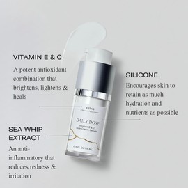 ESTAS Beauty Scar Cream -Daily Vitamin E & C with Silicone, 0.5 oz -Effective for Old & New Scars on Face & Body, Ideal for Surgical, Burn, C-Section & Acne Scars, Vegan + Cruelty Free, Fragrance Free