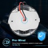 UCINNOVATE 4Pcs 3.15”Round LED Marine Light with sliver housing, Navigation