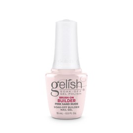 Gelish Brush-On Builder - Gel Nail Polish, Professional Gel Nail Colors, Long-Lasting Soak Off Gel Essentials, Salon Quality Manicure at Home, UV/LED Cure For Gel Nails (Pink Sand Nude, 15mL)