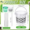 12 Pack 25oz Soccer Party Cups with Straws Lids, White