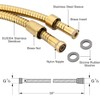YUANQIAN Shower Hose, 60 Inch Flexible Shower Hose - Extra