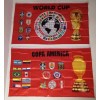 1 WORLD CUP FLAG + 1 COPA AMERICA FLAG FOR