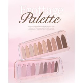 [too cool for school/Toukur Four School] Flottage Eye Palette/FROTTAGE PALETTE 0.3 oz (8.6 g) Korean Cosmetics Korean Makeup Eye Shadow Palette Eye Shadow (#4 Whipped Berry)
