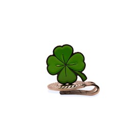 MULLIGAN HOOLIGAN Golf Ball Marker + Magnetic Hat Clip, Funny and Unique Golf Gift, Premium Quality, The Perfect for Your Favorite Golfer, Golf Accessories for Any Occasions (Four-Leaf Clover)