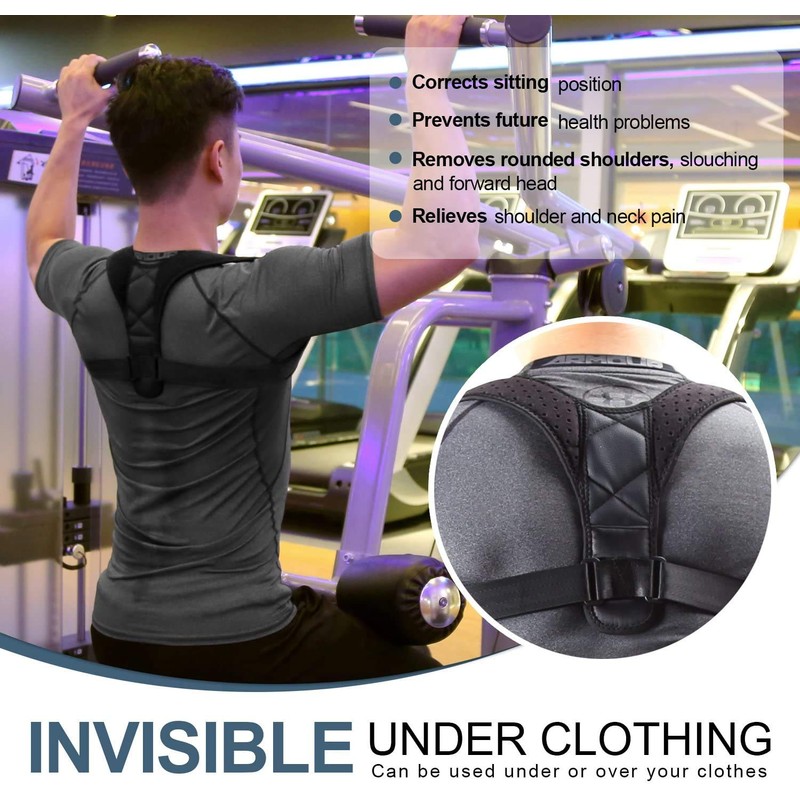 Nanet Posture Corrector Posture support Brace Adjustable Straight Strap for