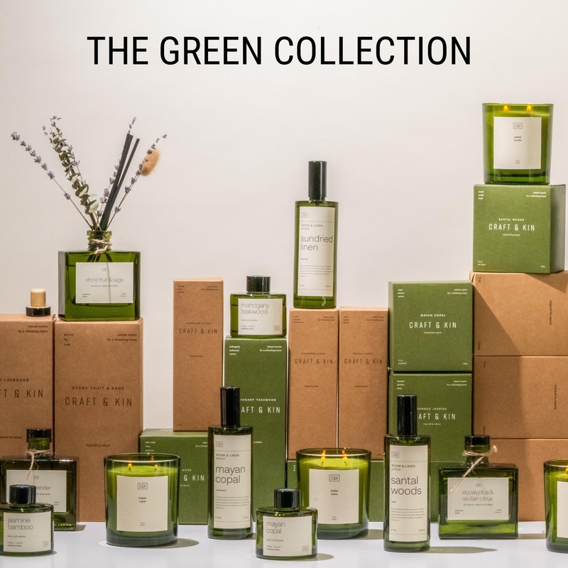 Craft & Kin Santal Woods Christmas Reed Diffuser | All