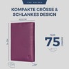 VON HEESEN Passport Holder Leather with RFID Protection for Men