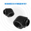 Richer-R G1/4 Thread Fitting Adapter, 2 pcs 90 Degree Fitting