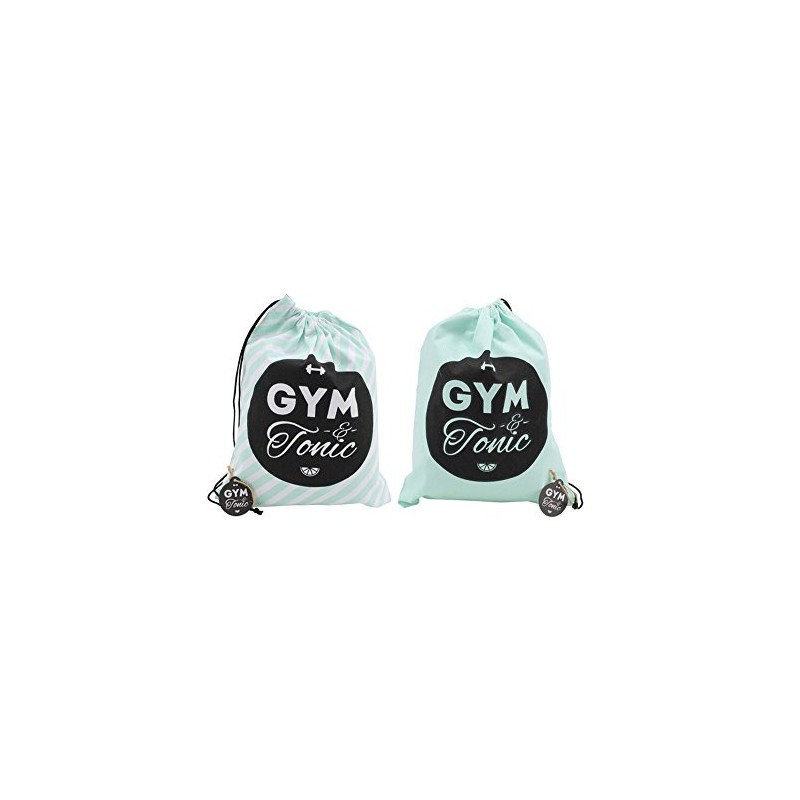 CGB Giftware Gym And Tonic Mint Double Sided Shoe Bag