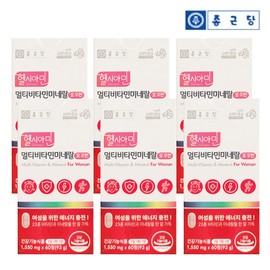 Chong Kun Dang Women's Multivitamin Mineral 60 tablets, 6 pcs, 23 types of multivitamins, comprehensive nutritional supplement / 종근당 여성 멀티비타민 미네랄 60정 6개 23종 종합비타민 종합영양제