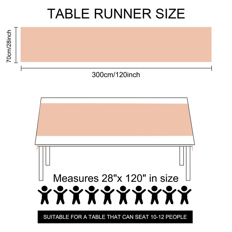Time to Sparkle 1PC 10FT Chiffon Table Runner Wedding Decor