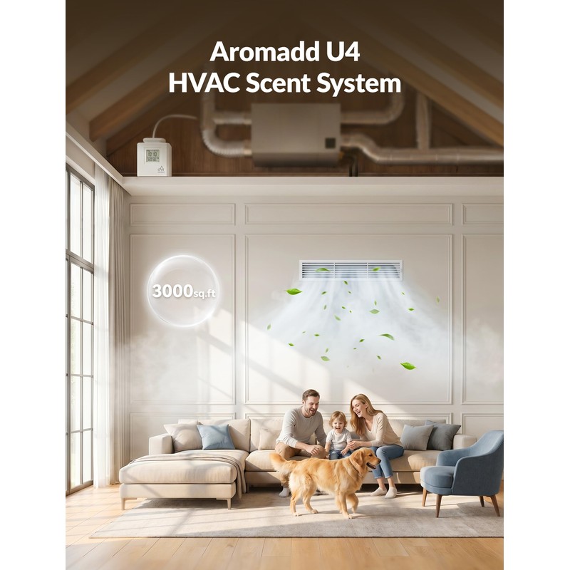 Aromadd U4 Smart HVAC Scent Diffuser for Home – 3000