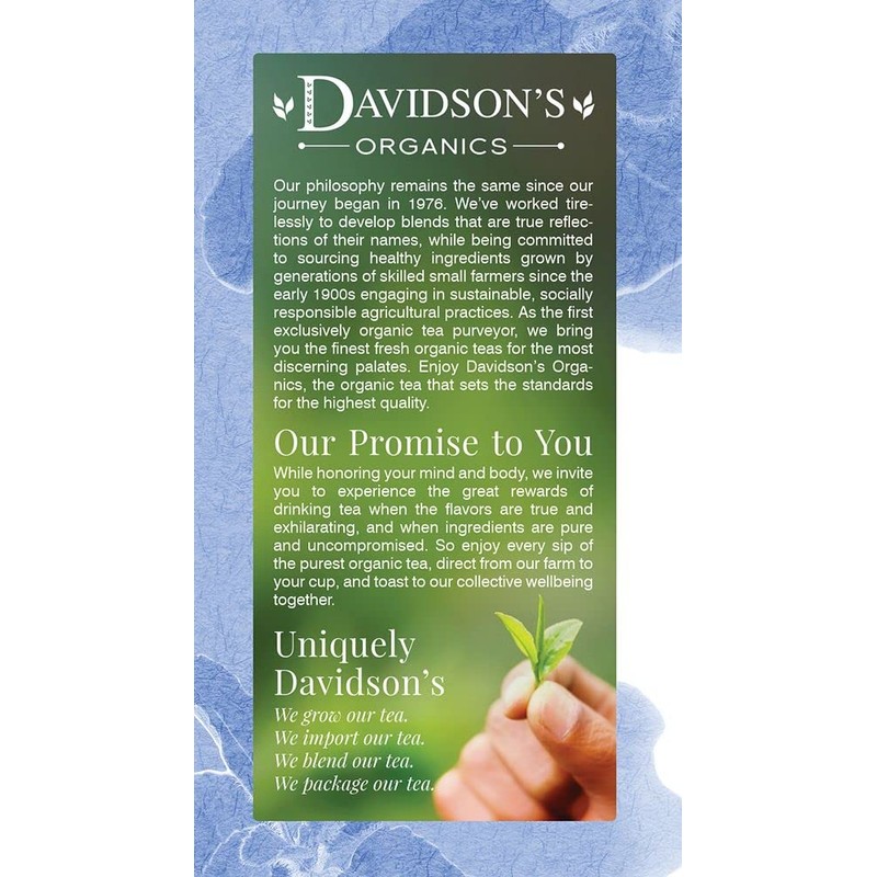 Davidson's Organics, Tulsi Signature Spice, 25-count Tea Bags, Pack of
