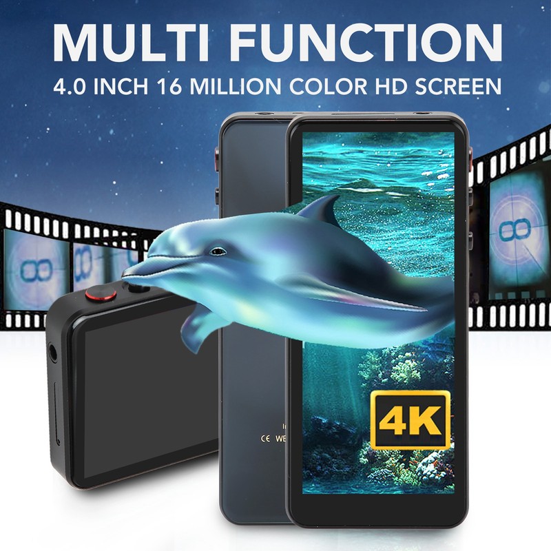 MP4 Player 4.0inch Full Touch HD Screen Noise Reduction HiFi