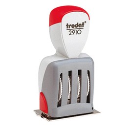 Trodat Datumsstempel CLASSIC 54 x 30mm (B x H) light grey, Rot