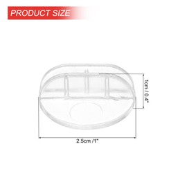 MECCANIXITY 50 Pcs Game Card Stands Paper Board Business Cards Display Holders Plastic 1 Inch Transparent Miniature for Table Number Tags Board Game Menus Labels