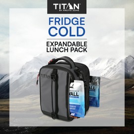 Titan High Performance Insulated Expandable Lunch Pack - Sharkskin Gray