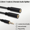 YARCHONN 2.5mm Splitter Audio Y Cable Adapter 2.5mm TRRS 1