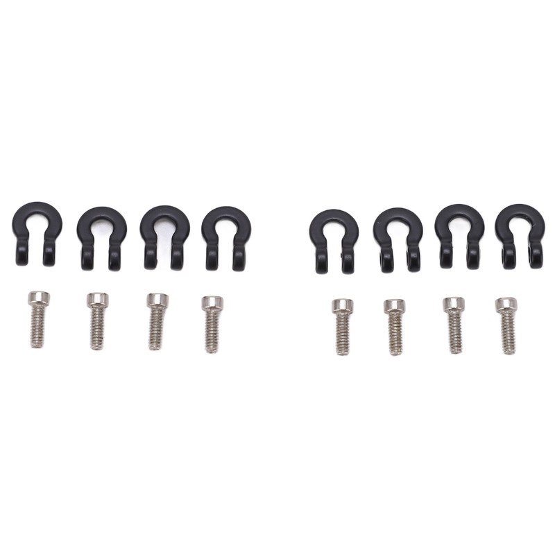 8pcs Metal Front Rear Bumper Trailer Hook for 1/24 RC