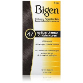 Bigen Permanent Powder Hair Color 47 Medium Chestnut, 0.21 Ounce (1)