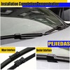 2 x OEM Quality Wiper Blades for Trax 2012-2019/Ford Fiesta