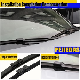2 x OEM Quality Wiper Blades for Trax 2012-2019/Ford Fiesta 2009-2017, OE Genuine Style (26" + 15" Front Wiper Blades)