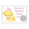 Puppy and Kitten Princess Valentine's Day Scratch Off Card for