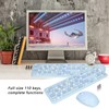 Keyboard Mouse Combo 2.4G Retro Multi Color Mute Cover Wireless