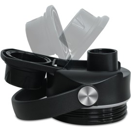 Chug Lid for YETI Rambler Lid Replacement - 12 18 26 36 64 oz and Jr. 12 oz Kids Bottle, Flex Handle Spout Cap for YETI Straw Lid Accessories, Cap Top Removable Gasket Easy to Clean, BPA free