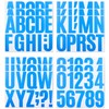 ZTXPRO 12 Sheets Letter Number Stickers, for mailbox, Scrapbooking, Decoration,