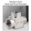 1/4 Inch T-Piece Connection, 3-Way Tee Connection Coupling Made of