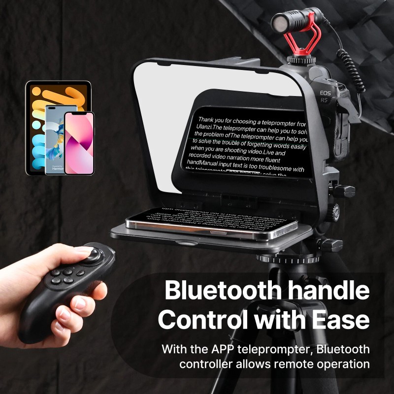 Ulanzi RT02 Universal Teleprompter Prompter for DSLR Camera Phone Tablet