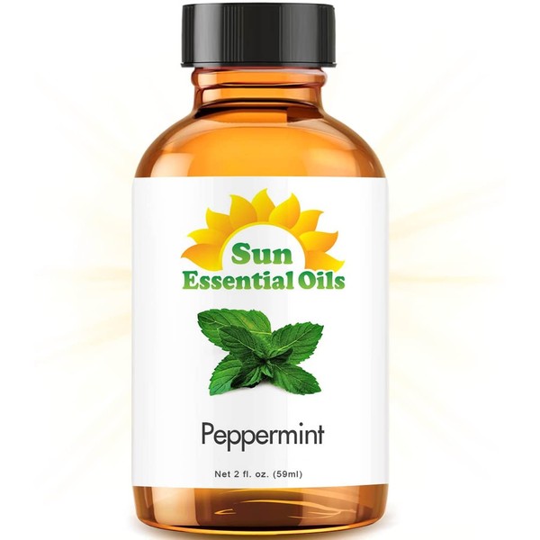 Peppermint Essential Oil (Huge 2oz Bottle) Bulk Peppermint Oil - 2 Ounce