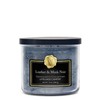 Village Candle Leather & Musk Noir Medium Bowl, 14oz, Black,